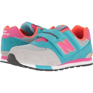 imageNew Balance Kids 574 V1 Classic Hook and Loop SneakerGreyTeal