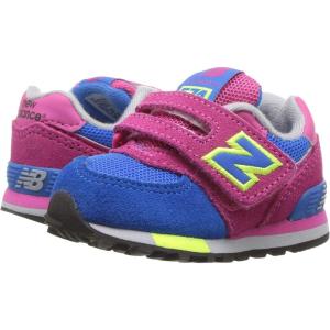 imageNew Balance Kids 574 V1 Classic Hook and Loop SneakerPinkBlue