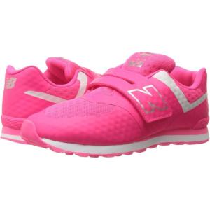 imageNew Balance Kids 574 V1 Classic Hook and Loop SneakerPinkGrey