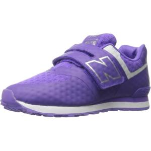 imageNew Balance Kids 574 V1 Classic Hook and Loop SneakerPurpleGrey