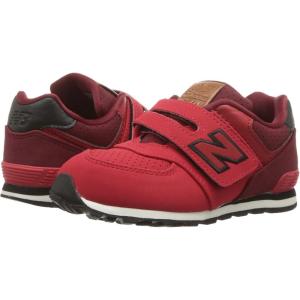 imageNew Balance Kids 574 V1 Classic Hook and Loop SneakerRedBlack