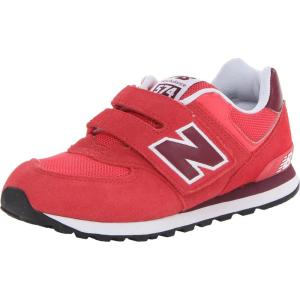 imageNew Balance Kids 574 V1 Classic Hook and Loop SneakerRuby