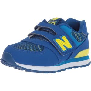 imageNew Balance Kids 574 V1 Classic Hook and Loop SneakerTeam RoyalLaser Blue