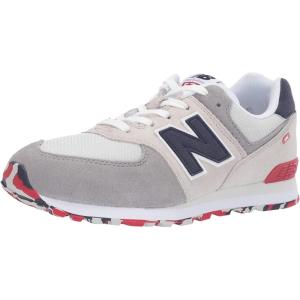 imageNew Balance Kids 574 V1 Classic Suede Laceup SneakerNimbus CloudTeam Red