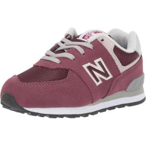 imageNew Balance Kids 574 V1 Familiar Ground Laceup SneakerBurgundyGrey