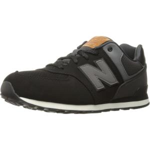 imageNew Balance Kids 574 V1 Leisure Laceup SneakerBlackCharcoal
