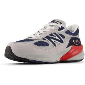 imageNew Balance Kids 990 V6 Laceup SneakerGrey MatterTeam Red