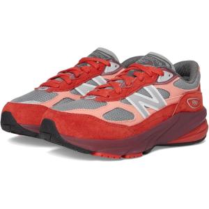 imageNew Balance Kids 990 V6 Laceup SneakerRed AlertFlare