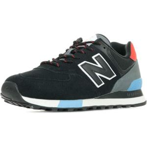imageNew Balance Mens 574 V2 SneakerBlackVelocity Red