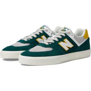 imageNew Balance Mens 574 Vulc Skate ShoeSpruceWhite