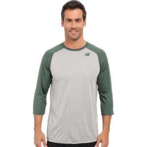 imageNew Balance Mens Baseball Raglan 34 SleeveTeam Dark Green