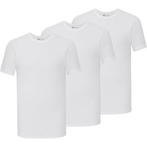 imageNew Balance Mens Cotton Performance Crew Neck Undershirts 3 PackWhiteWhiteWhite