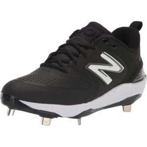 imageNew Balance Mens Fresh Foam X 3000 V6 Metal Baseball ShoeBlackWhite Synthetic
