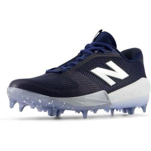 imageNew Balance Mens FuelCell Comp V4 Baseball ShoeNavyWhite