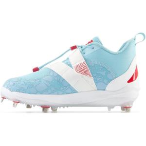 imageNew Balance Mens FuelCell Lindor V2 Metal Baseball ShoeSuper TealTeam RedOptic White