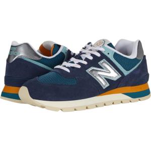 imageNew Balance Mens ML574 Rugby Collection Running shoeBlue Green Silver