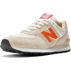 imageNew Balance Mens ML574 Rugby Collection Running shoeBoneOrange