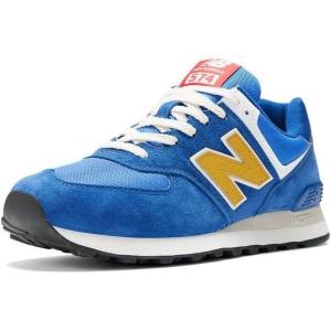 imageNew Balance Mens ML574 Rugby Collection Running shoeNavyGold