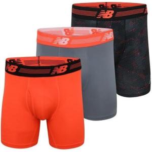 imageNew Balance Mens Performance Boxer Briefs with Fly Breathable Stretch Underwear Moisture Wicking Soft Waistband 3 PackDragonflySteelGhost Camo Print
