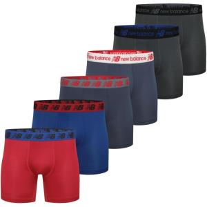 imageNew Balance Mens Premium Performance Boxer BriefTeam NavyTeam RedDark GreyTeam RoyalDark GreyTeam Navy