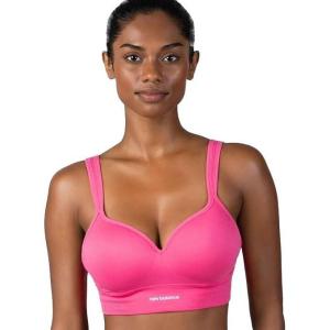 imageNew Balance Molded Cup Sports Bra Sostn Deportivo Ladies Seamless Yoga AthleticDragon Berry