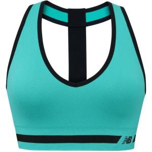 imageNew Balance Seamless Wirefree VNeck TBack Racer Sports Bra with Allover TextureReef