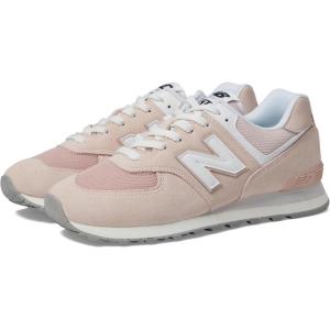 imageNew Balance Unisex 574 V2 Familiar Ground Sneaker PinkWhite 95 US Men