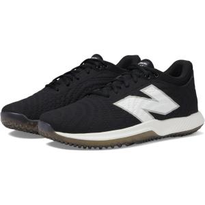 imageNew Balance Unisex FuelCell 4040 V7 Turf Trainer Baseball Shoe BlackOptic White Synthetic 15 US Men