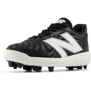 imageNew Balance UnisexChild 4040 V7 RubberMolded Baseball ShoeBlackOptic White