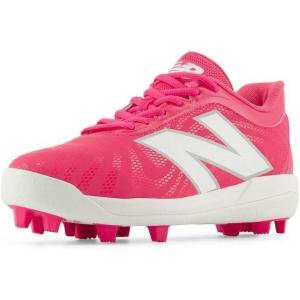 imageNew Balance UnisexChild 4040 V7 RubberMolded Baseball ShoeHipinkOptic White