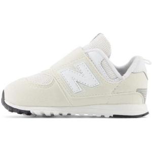 imageNew Balance UnisexChild 574 V1 70s Racing Newb Hook ampamp Loop SneakerNimbus CloudWhite