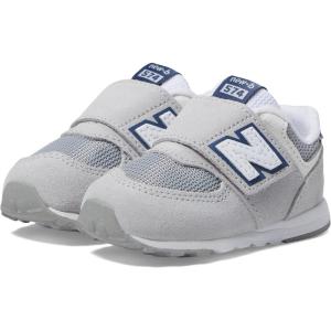 imageNew Balance UnisexChild 574 V1 Essentials Comfort Newb Hook and Loop SneakerBrighton GreyNb Navy