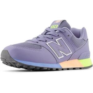 imageNew Balance UnisexChild 574 V1 Midsole Laceup SneakerAstral PurpleClear Yellow