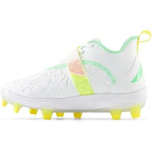 imageNew Balance UnisexChild Lindor V2 Baseball ShoeWhiteNeon DragonflyCosmic Pineapple