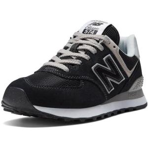 imageNew Balance Womens 574 Core SneakerBlackWhite