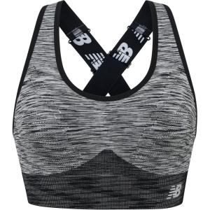 imageNew Balance Womens Seamless High Impact Sports Bra with Adjustable Wide Straps and Removal PadsBlack
