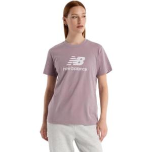 imageNew Balance Womens Sport Essentials Jersey Logo TShirtIce Wine