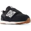 imageNew Balance BabyGirls 574 Newb V1 Animal Hook and Loop SneakerBlackWhite