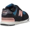 imageNew Balance BabyGirls 574 V1 Season Newb Hook and Loop SneakerBlackOmega Pink