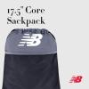 imageNew Balance Drawstring Backpack Sports Cinch Gym Bag with Shoe Compartment Navy 175 InchGrey