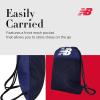 imageNew Balance Drawstring Backpack Sports Cinch Gym Bag with Shoe Compartment Navy 175 InchNavy