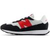 imageNew Balance Kids 237 Bungee SneakersGrey MatterTrue Red