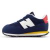 imageNew Balance Kids 237 Bungee SneakersNb NavyVarsity Gold