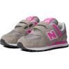 imageNew Balance Kids 574 Core Hook and Loop SneakerGreyPink