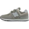 imageNew Balance Kids 574 Core Hook and Loop SneakerGreyWhite