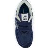 imageNew Balance Kids 574 Core Hook and Loop SneakerNavyWhite