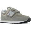 imageNew Balance Kids 574 Core V1 Hook ampamp Loop SneakerGreyWhite