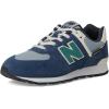imageNew Balance Kids 574 V1 70s Racing Laceup Sneaker Nb NavySlate Gray 6 Wide US Unisex Big