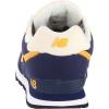 imageNew Balance Kids 574 V1 Classic LaceUp SneakerNavyYellow