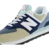 imageNew Balance Kids 574 V1 LaceUp SneakerBlueBeigemulticolored